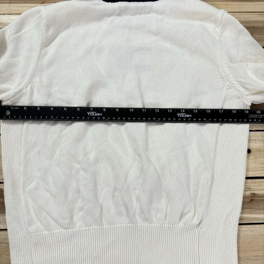 Vintage Tommy Hilfiger Knit Y2K Logo‎ Sweater XL Crewneck 2000s Preppy Academia - Picture 8 of 9